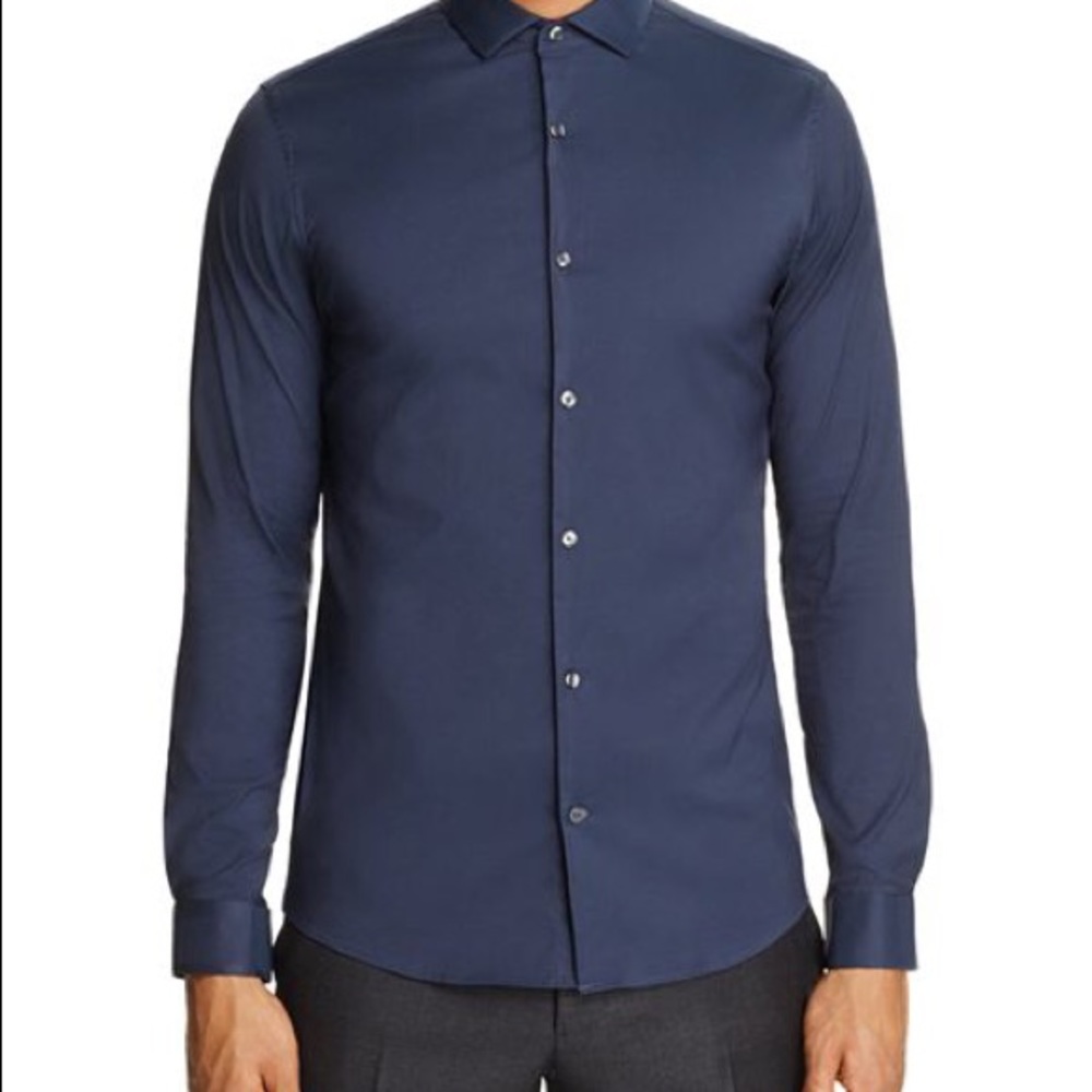 Michael Kors Stretch Slim Fit Button Up Shirt